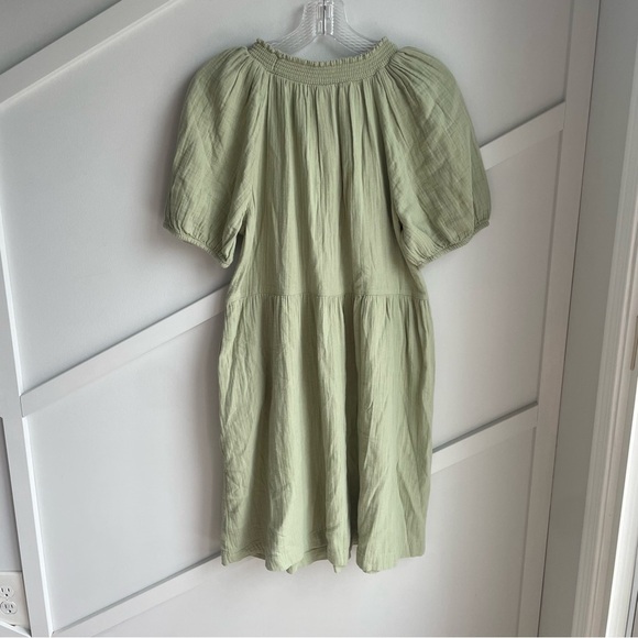 Universal Thread Smocked Gauze Shift Cotton Pastel Mint Baby Doll Dress size M - Picture 7 of 12